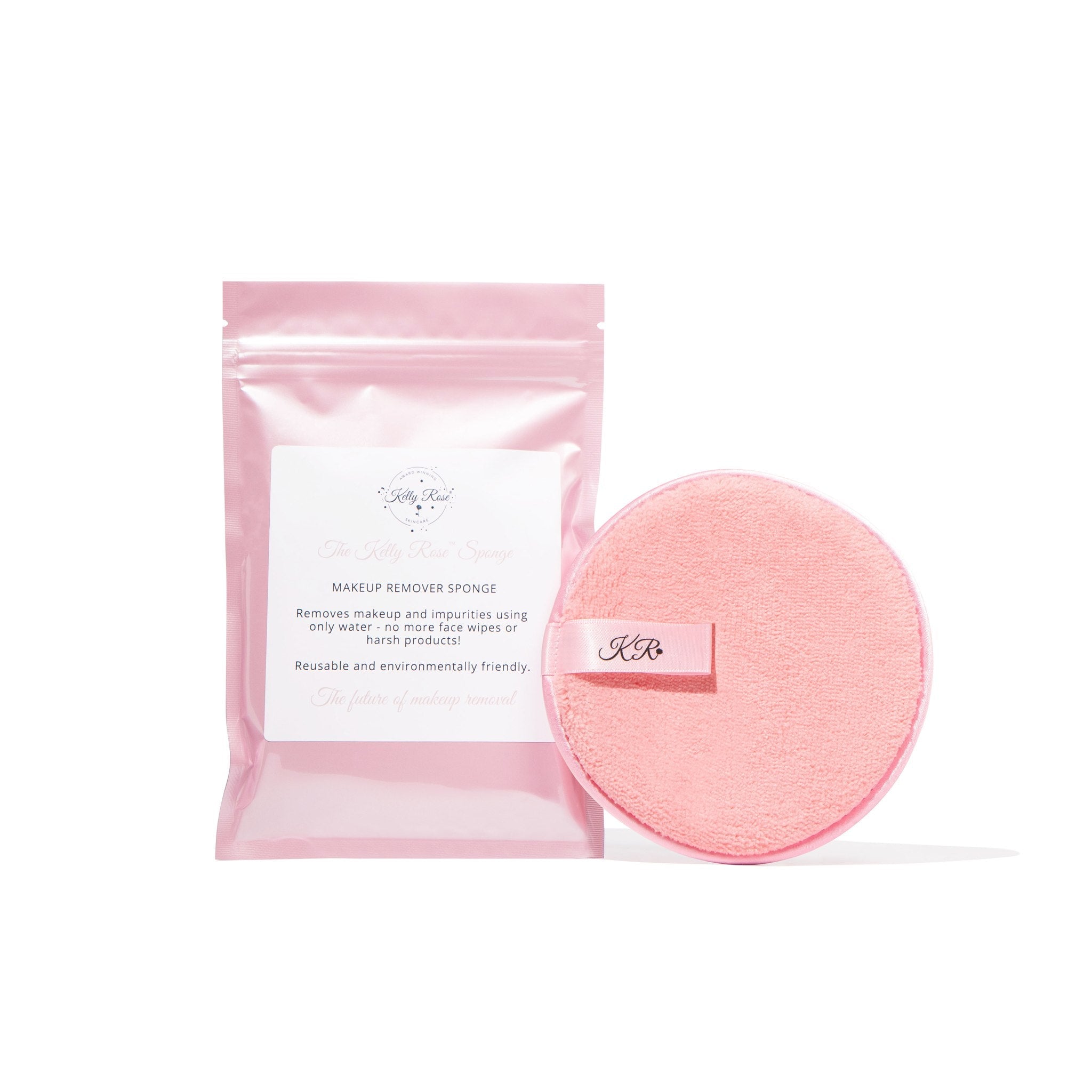 Kelly Rose Makeup Remover Sponge and Packaging