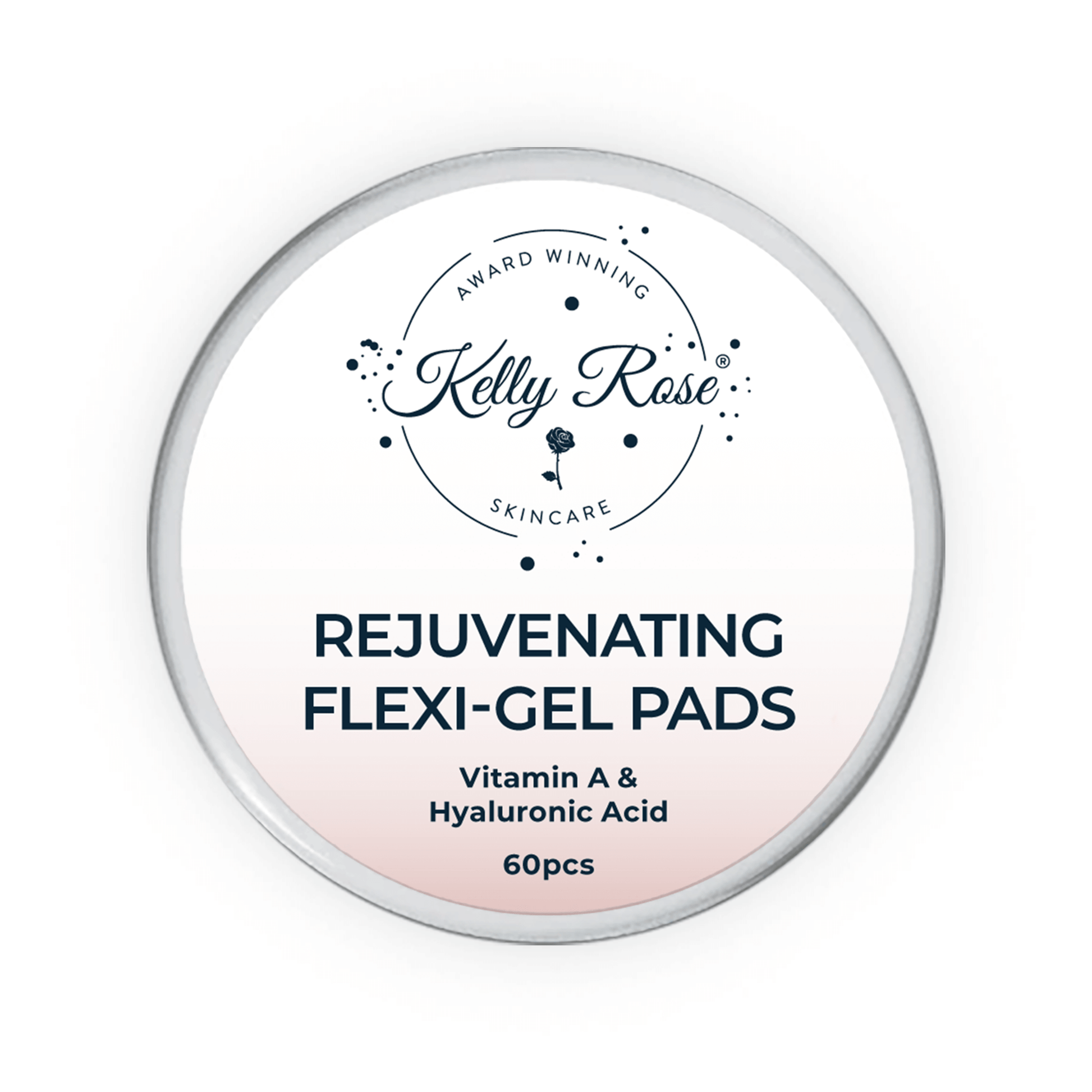 Kelly Rose™ Skincare Vitamin A and Hyaluronic Acid Gel Eye Pads